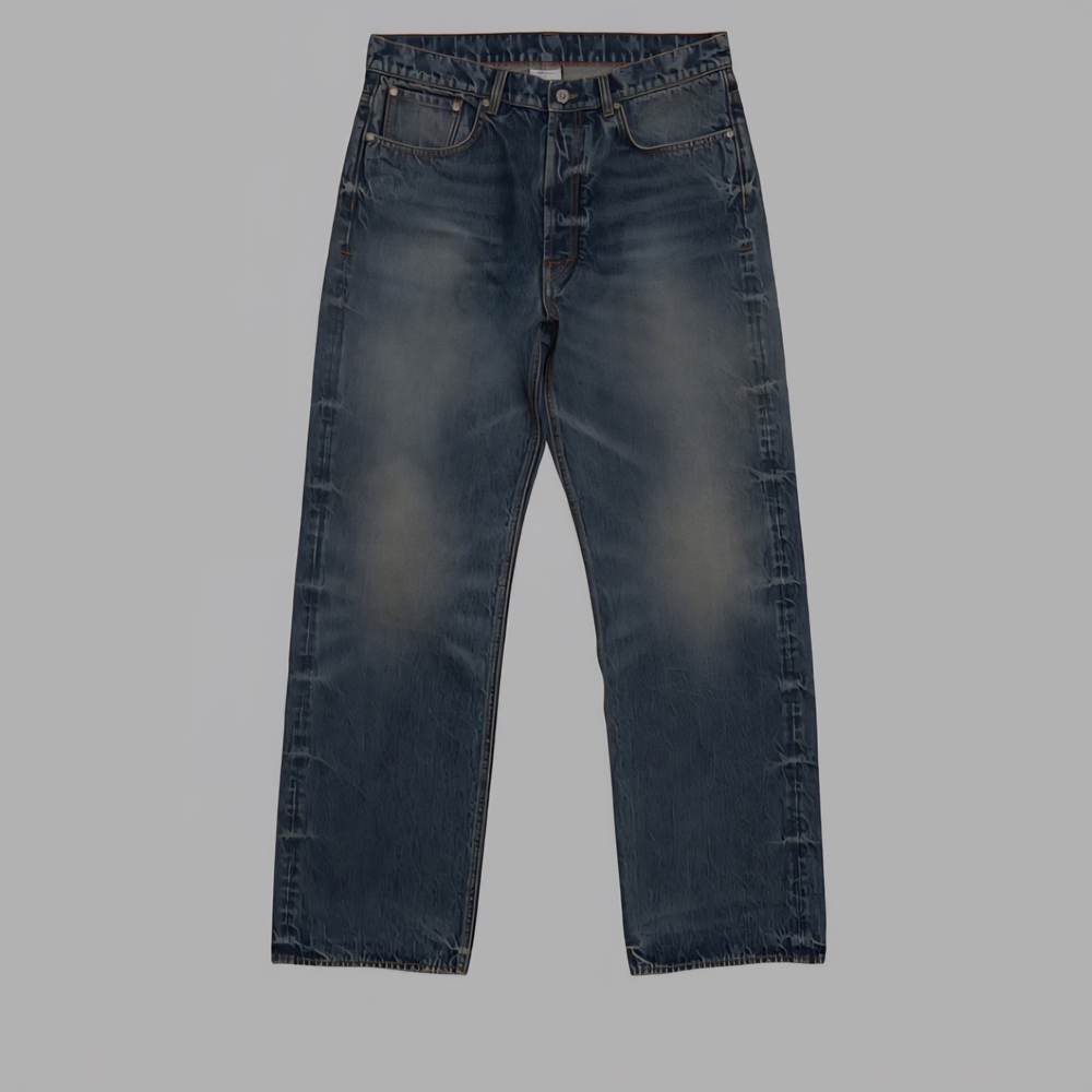 Heron Preston Ex-Ray Blue Straight Leg Jeans 32x32 Made In Italy